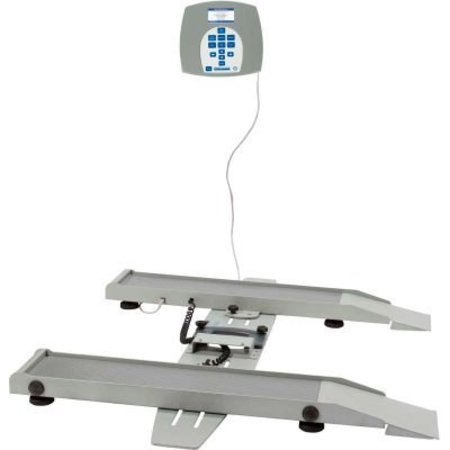 PELSTAR/HEALTH O METER Health O Meter 2400KL Digital Wheelchair Scale 800lb x 0.2lb/363kg x 0.1kg, Portable w/ Adj Tracks 2400KL